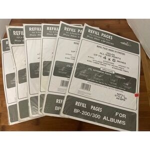 Pioneer Photo Album Refill Pages 46 BPR for BP-200/300 Post Style 5 Packs 4x6
